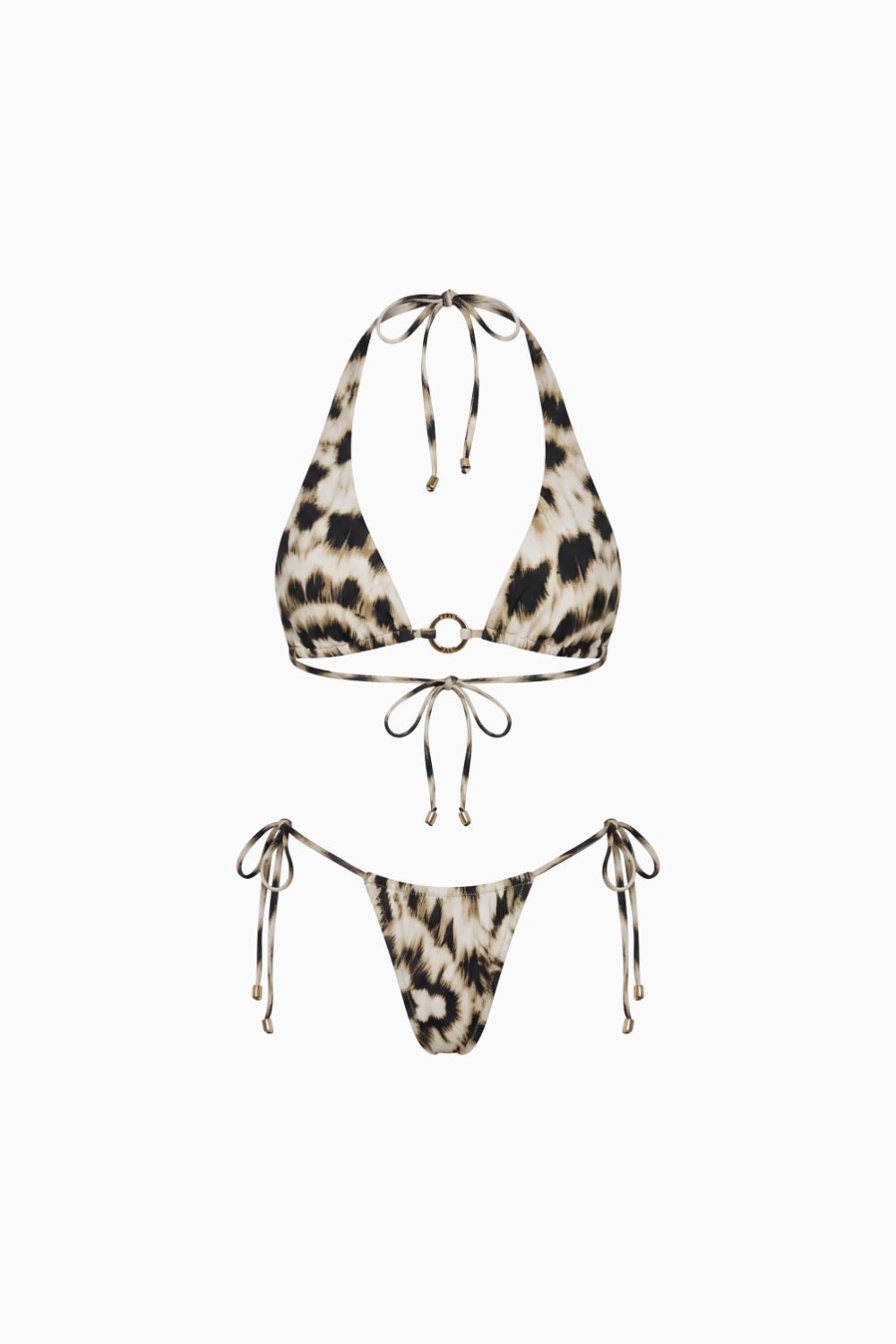 Animal Print Tie-Side Micro Bikini