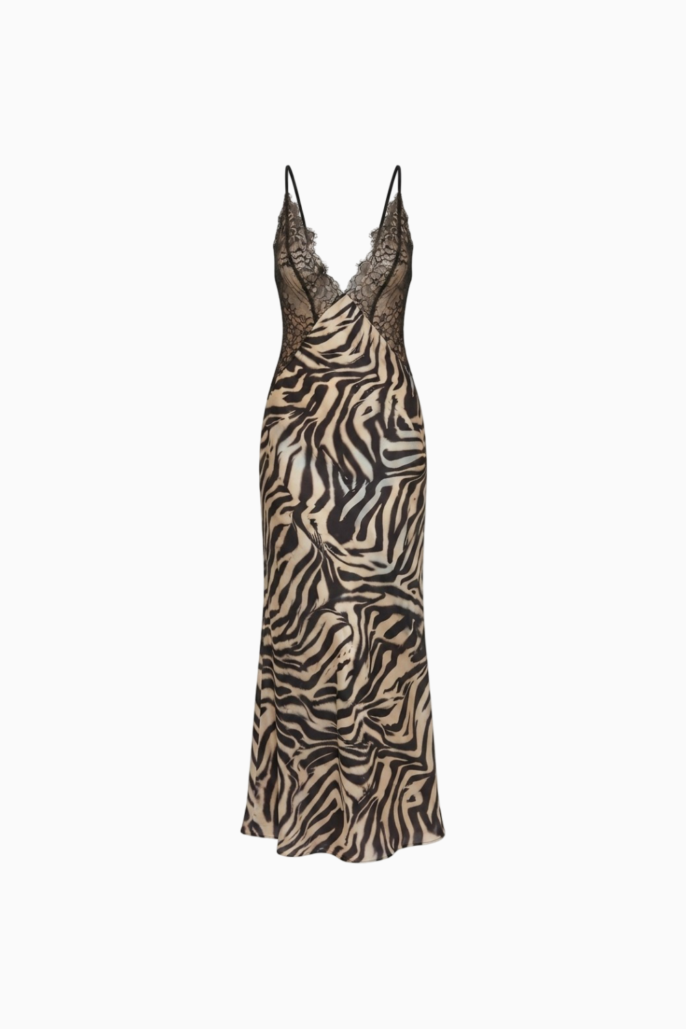 Animal Print Plunging Neckline Dress