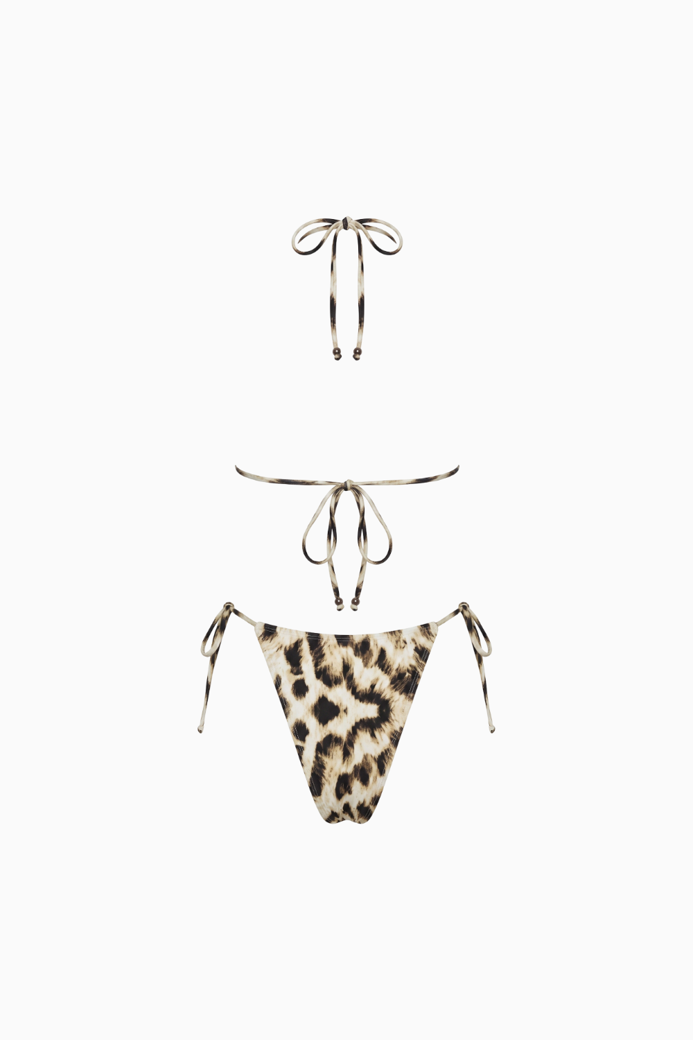 Animal Print Tie-Side Micro Bikini