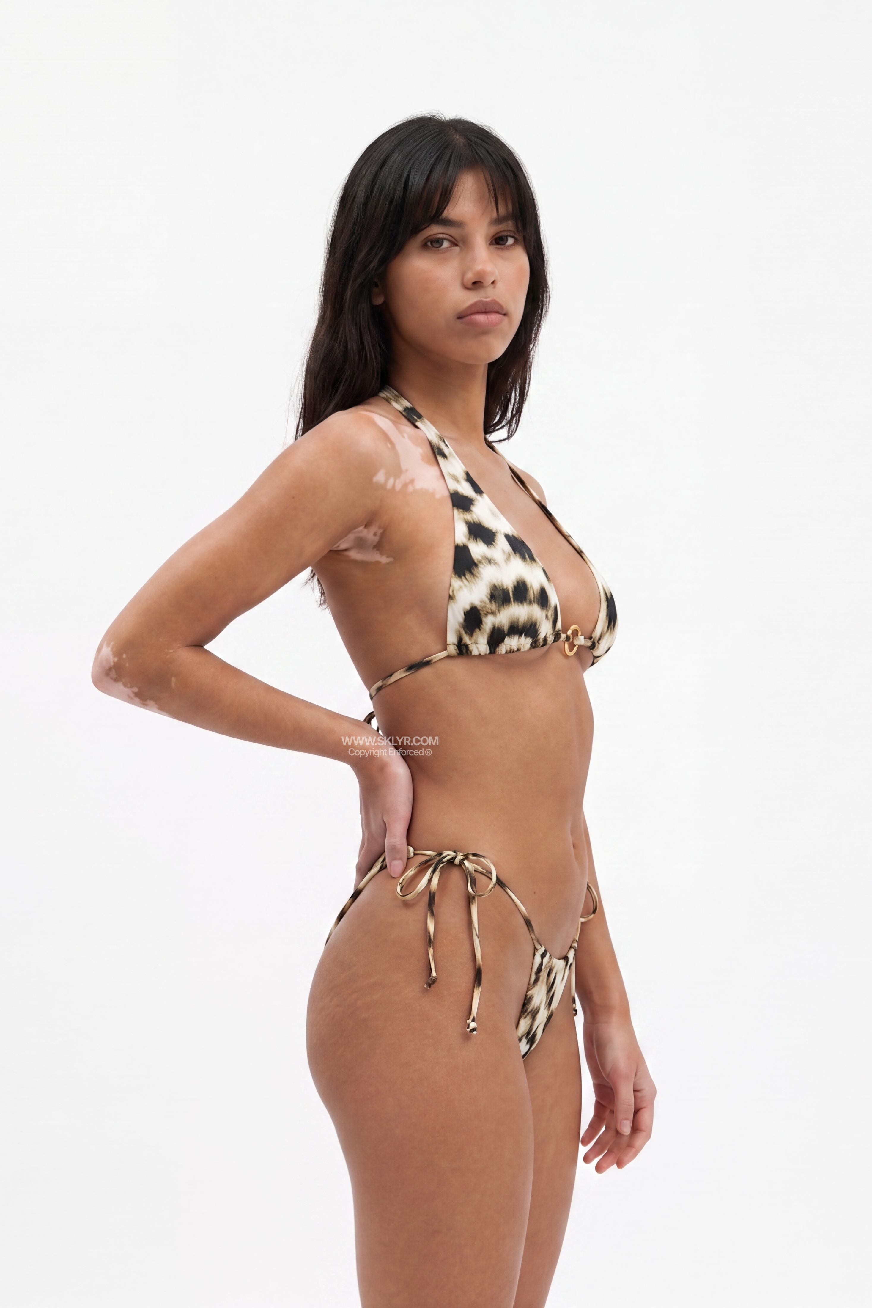 Animal Print Tie-Side Micro Bikini